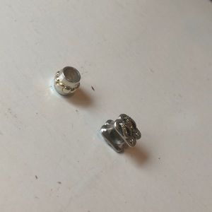 Flip flops and heart Pandora charms